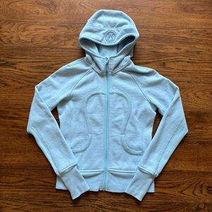 Lululemon Light Blue Scuba Hoodie Full Zip Size 4